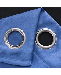 Rt Designers Collection Oakley Embossed Blackout Polyester Window Curtain Grommet Panel 52" x 90