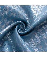 Rt Designers Collection Hailey Halo Foil Blackout Polyester Grommet 2 Pack Window Curtain Panel Set 36" x 84"