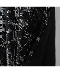 Rt Designers Collection Brighton Foil Jacquard Polyester Grommet 2 Pack Window Curtain Panel Set 36" x 84"