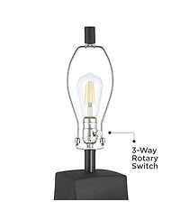 360 Lighting Aidan 31" High Modern Ceramic Table Lamp with Dimmer