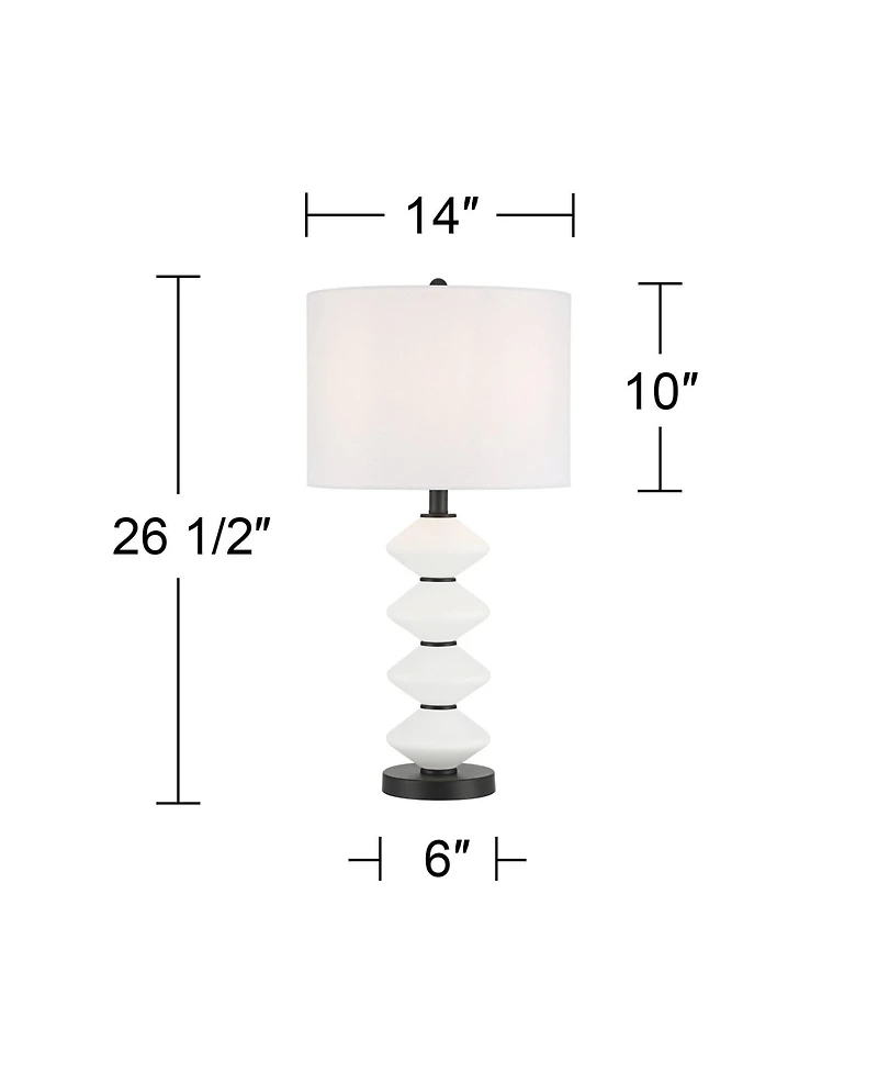 360 Lighting Lucy 26 1/2" High Glass Table Lamp with Dimmer