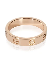 Pre-Owned Cartier Rose Gold Diamond Small Model Love Ring