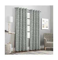 Habitat Valencia Light Filtering Provide Daytime Privacy Rich Woven Branch Leaf Design Grommet Curtain Panel