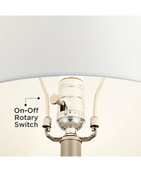 360 Lighting 23" High Small Mid Century Modern Accent Table Lamp Handcrafted Sandstone Finish Ceramic Living Room Colors May Vary