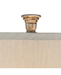 Barnes and Ivy Luke 30.5" Tall Traditional Table Lamp with Silver Glass and Led Nightlight