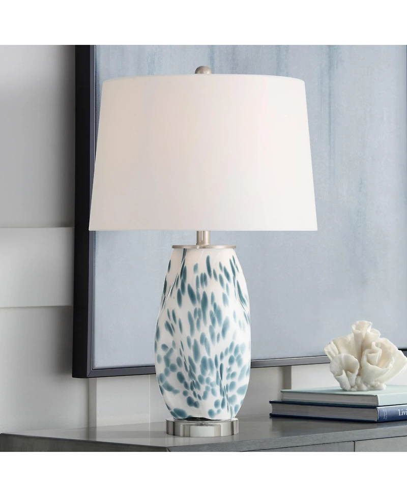 360 Lighting Chelsea 25" High Nightlight Table Lamp Set of 2 with Dimmer