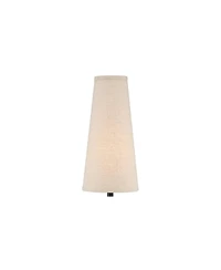 360 Lighting Modern Table Lamps 26" High Set of 2 Dark Espresso Bronze Metal Off Linen Cone Shade for Bedroom Living Room House Home Nightstand