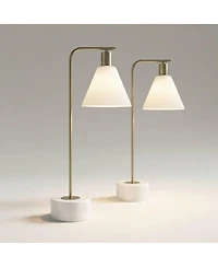 360 Lighting Bella 24 1/2" High Brass 1-Light Table Lamp Set of 2