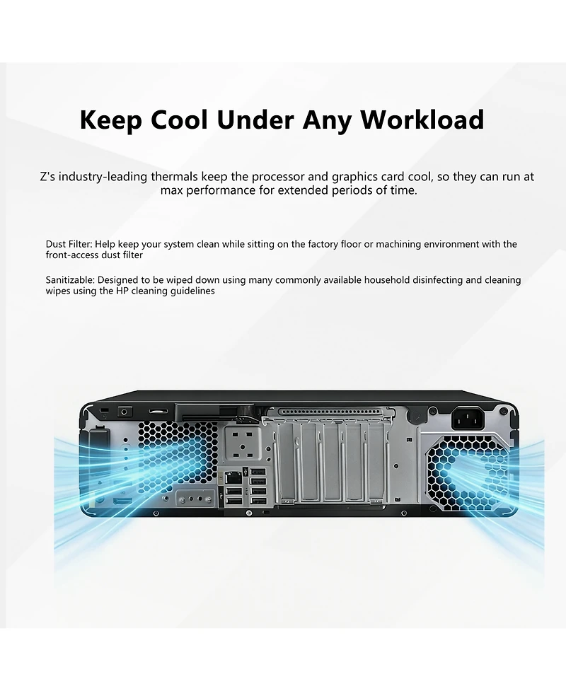 Hp Z2 Workstation Desktop Intel Core i7 64GB Ram Intel Uhd Graphics 2TB Ssd Storage Windows 11 Pro
