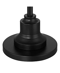 360 Lighting Spenser Traditional 58" Tall Standing Floor Lamp Skinny Pole Pull Chain Satin Metal Living Room Bedroom House