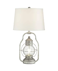 Franklin Iron Works Rustic Farmhouse Usb Lamp with Table Top Dimmer and Nightlight Led 26"