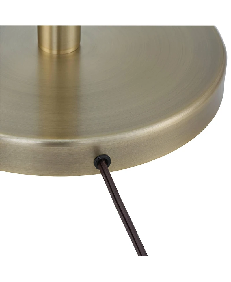 Possini Euro Design Canasta Trac Modern Tree Floor Lamp with Riser 72 1/2" Tall Satin Brass 3-Light Adjustable Metal Shade for Living Room Readin