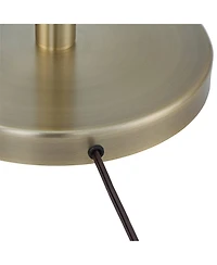 Possini Euro Design Canasta Trac Modern Tree Floor Lamp with Riser 72 1/2" Tall Satin Brass 3-Light Adjustable Metal Shade for Living Room Readin