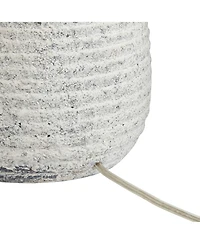 Possini Euro Design 23" High Small Modern Coastal Accent Table Lamps Set of 2 Sandstone Finish Ceramic Living Room Bedroom