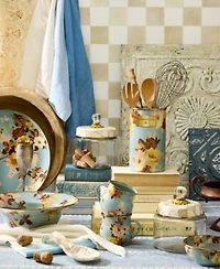 Mackenzie Childs Wild Rose Slate Collection