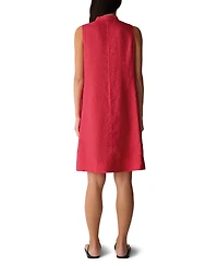 Eileen Fisher Women's Sleeveless Split Collar Dress