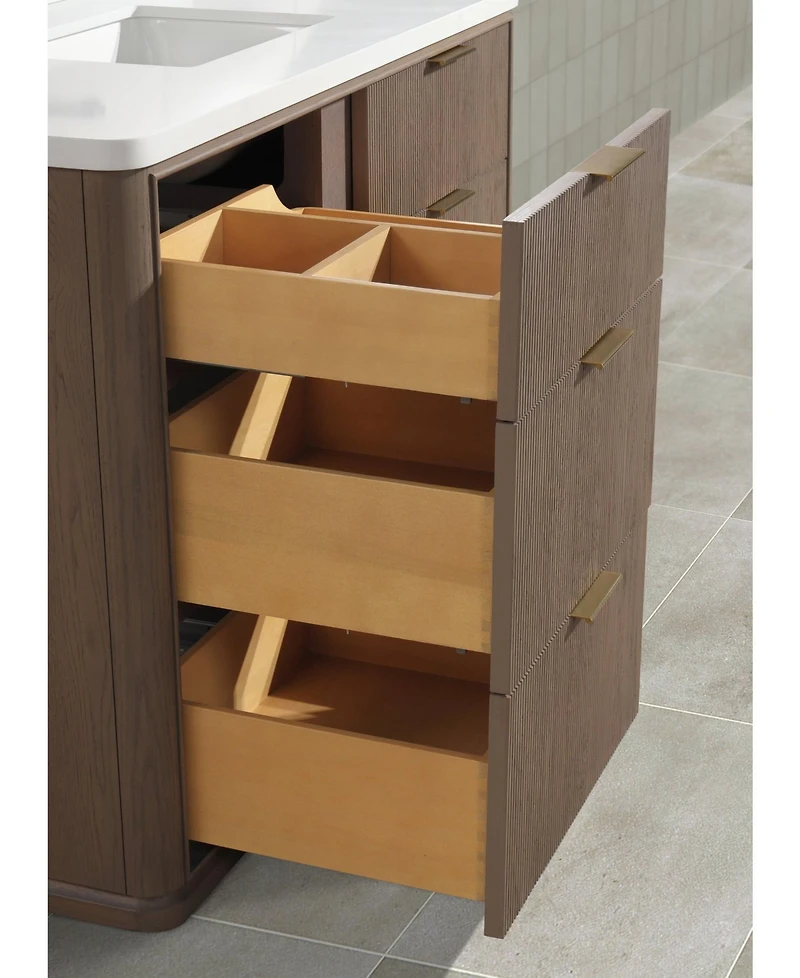 Ari Bath Aria 48" Bathroom Vanity Smoked Oak