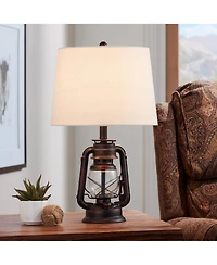 Franklin Iron Works Murphy Industrial Rustic Accent Table Lamp 23"