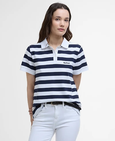 Barbour Women's Ashbourne Striped Polo Top