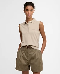 Barbour Women's Bowford Ribbed Collar Polo Top
