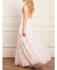 Needle & Thread Women's Magnolia Ditsy Elia Halter Neck Gown