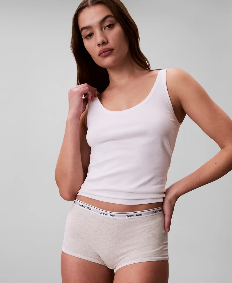 Calvin Klein Women's Modern Logo Boyshort Underwear QD5195