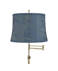360 Lighting Westbury Antique Brass Swing Arm Floor Lamp