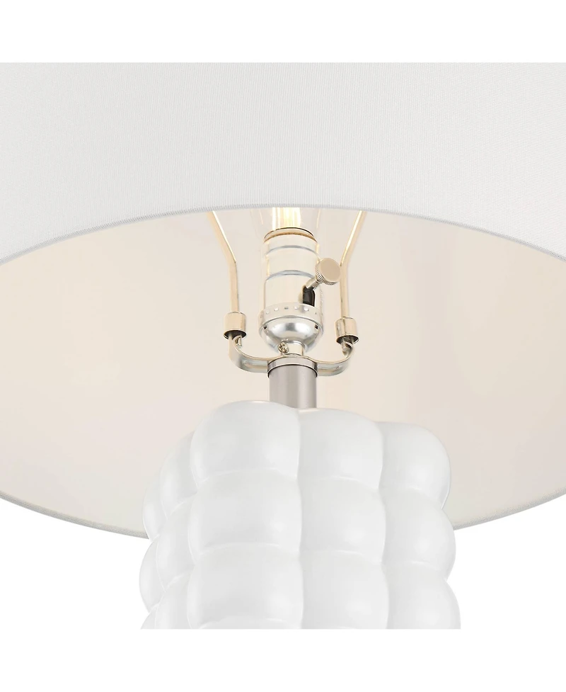 360 Lighting Norma 28" High Textured Bubble Ceramic Table Lamp with Dimmer