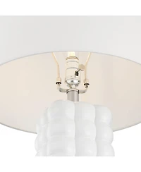 360 Lighting Norma 28" High Textured Bubble Ceramic Table Lamp with Dimmer