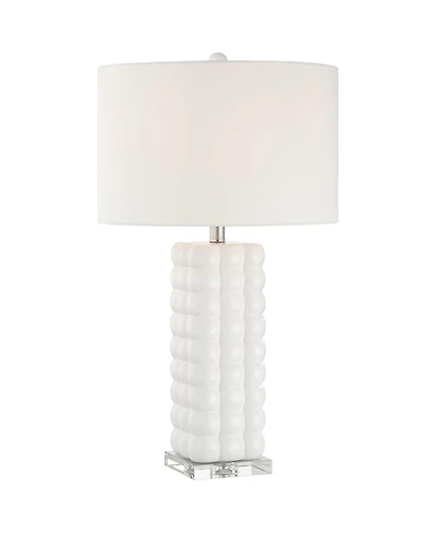 360 Lighting Norma 28" High Textured Bubble Ceramic Table Lamp with Dimmer