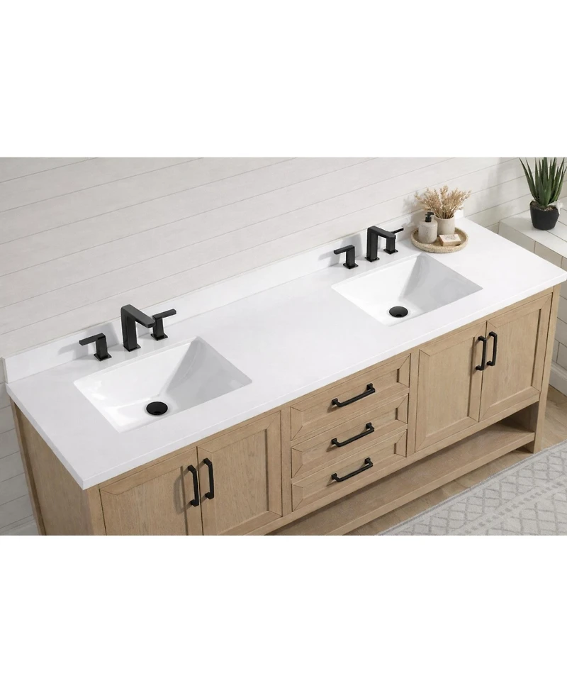 Ari Bath Venice 72" Bathroom Vanity Oak