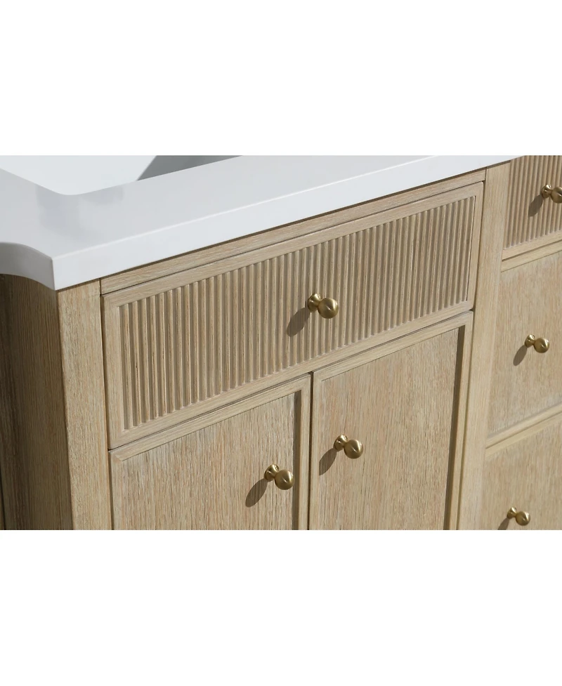 Ari Bath Redondo 55" Bathroom Vanity Ash Oak
