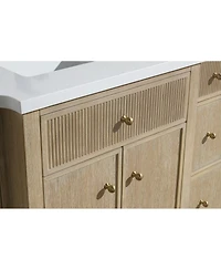 Ari Bath Redondo 55" Bathroom Vanity Ash Oak