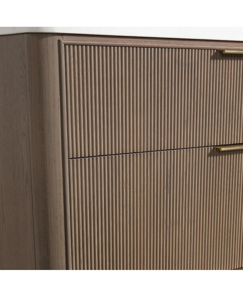 Aria 36" Bathroom Vanity Smoked Oak