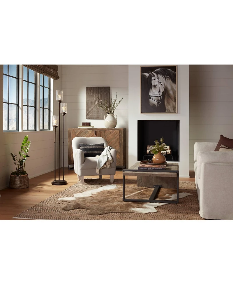 Franklin Iron Works Modern Industrial Tree Floor Lamp with Usb Port 66" Tall