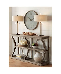 Franklin Iron Works Hugo 28 1/2" Tall Rustic End Table Lamps Set of 2 Usb Port Pull Chain