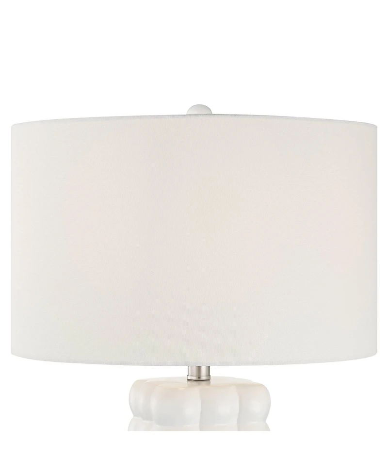 360 Lighting Carrie 28" High Textured Bubble Ceramic 3-Way Table Lamp