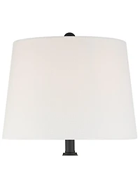 360 Lighting Theo High Metal Column Table Lamp Set of 2