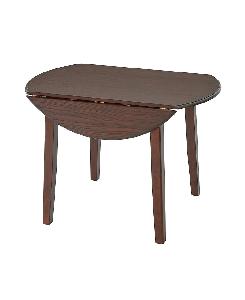 Maison Boucle 3-Piece Folding Round Dining Table Set, 2-Chair Kitchen Nook Set