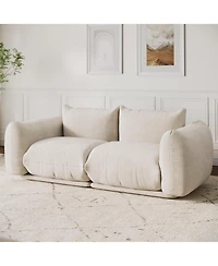 gaomon Modular Sectional Sofa, Chenille Cloud Couch with High Resilience Sponge for Living Room