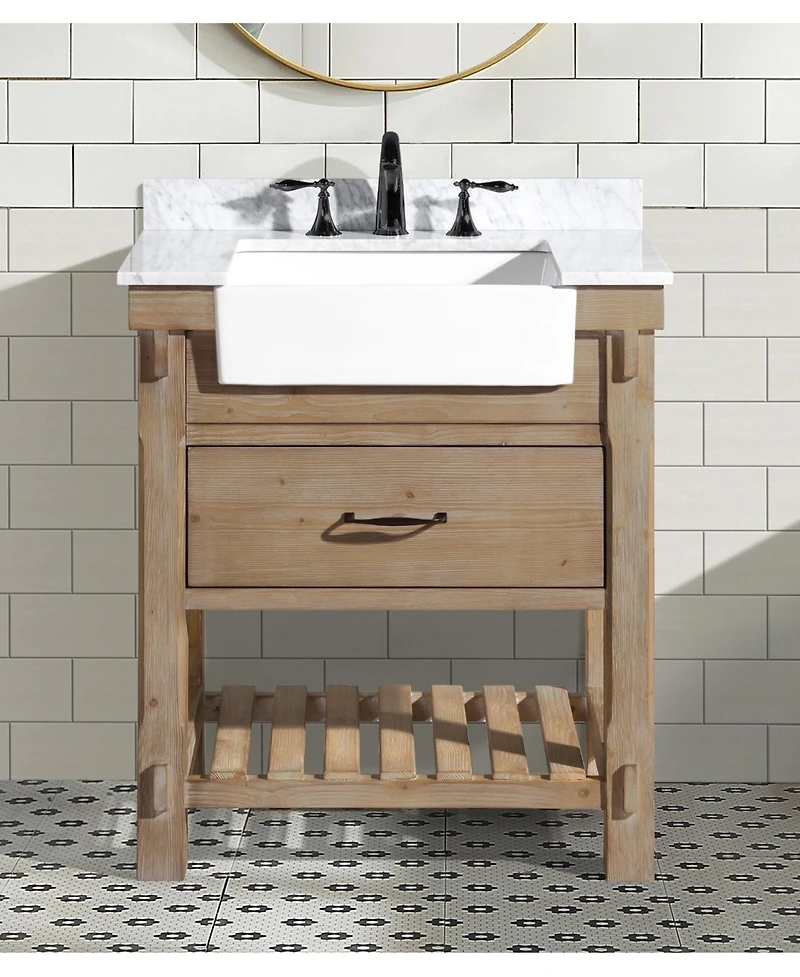 Ari Bath Marina 30" Bathroom Vanity Weathered Fir