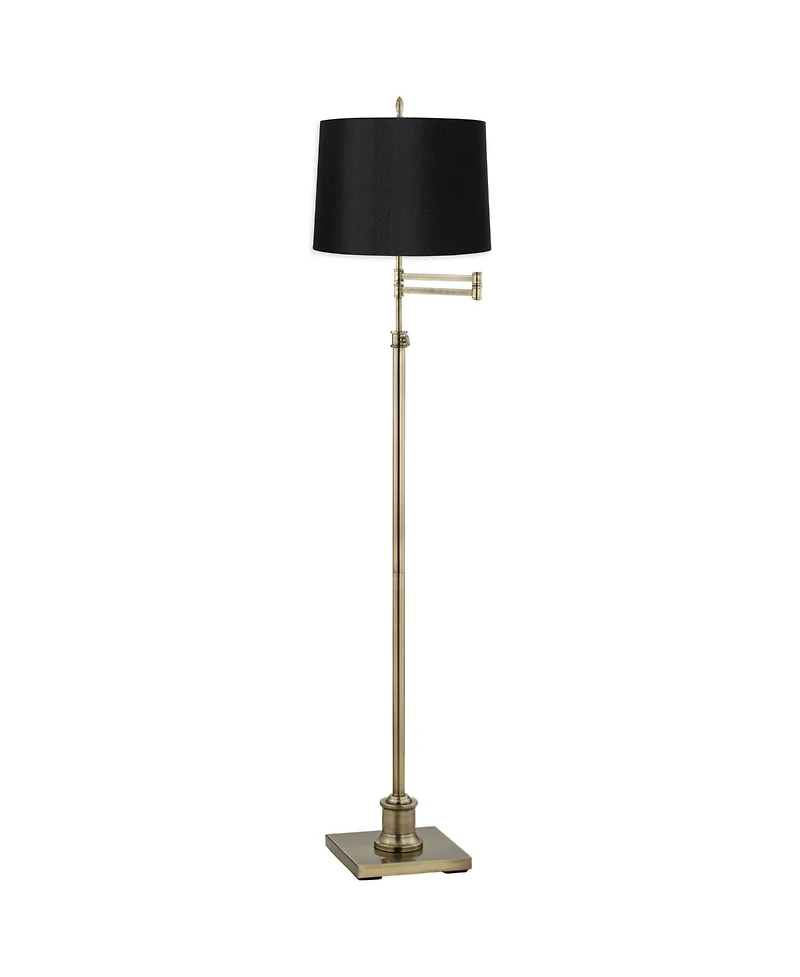 360 Lighting Modern Swing Arm Floor Lamp Adjustable Height 70" Tall