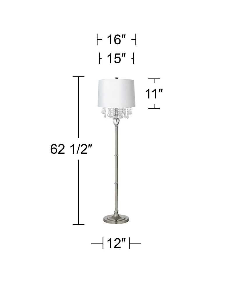 360 Lighting Modern Chandelier Floor Lamp 62.5" Tall