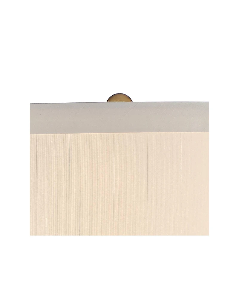 Possini Euro Design Modern Table Lamp 36" Tall with Usb Dimmer Dark Gold Glass Fabric Drum Shade for Bedroom Living Room House Bedside Home