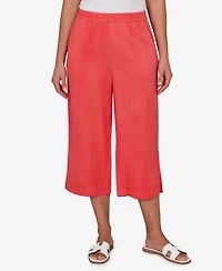 Ruby Rd. Petite Snow Washed Gauze Pull-On Capri Pants