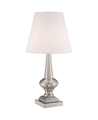 360 Lighting Modern Desk Table Lamp 19" High Brushed Steel