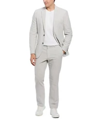 Perry Ellis Mens Slim Fit Seersucker Suit