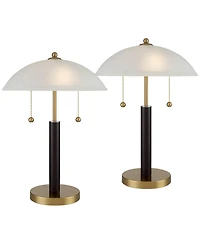 360 Lighting Orbital 19.5" High Small Mid Century Modern Accent Table Lamps Set of 2