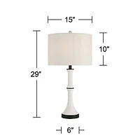 360 Lighting Gaffigan High Column Table Lamp Set of 2