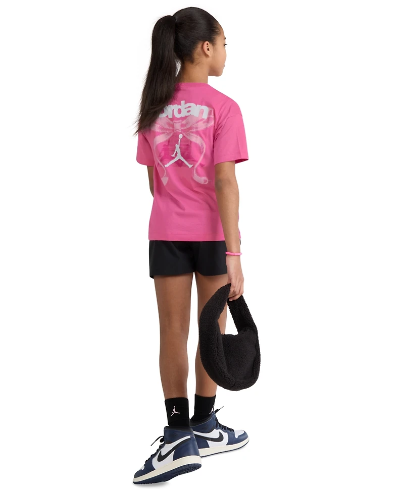 Jordan Girls' 7-16 Bow Short-Sleeve T-Shirt